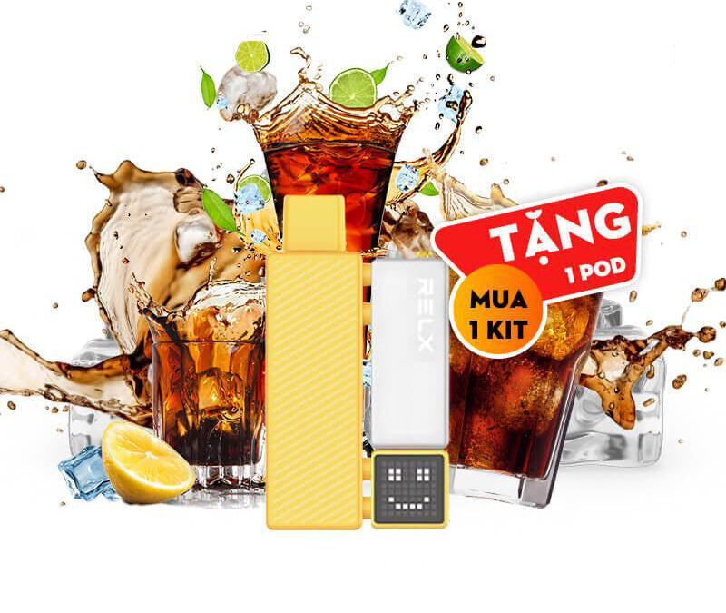 RELX積木電子煙18000puffs煙彈可樂口味智能顯示屏