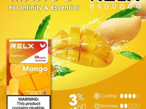 RELX電子煙彈-Relx infinity悅刻電子煙芒果口味