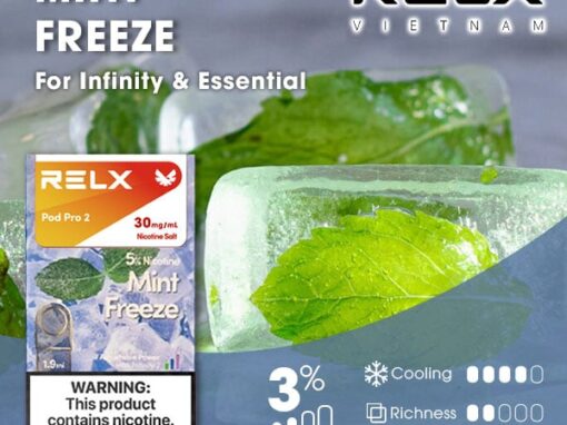 RELX電子煙彈-Relx infinity悅刻電子煙冰爽薄荷口味