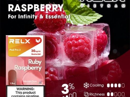 RELX電子煙彈-Relx infinity悅刻電子煙紅寶石覆盆子口味