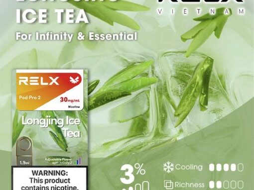 RELX電子煙彈-Relx infinity悅刻電子煙龍井冰茶口味