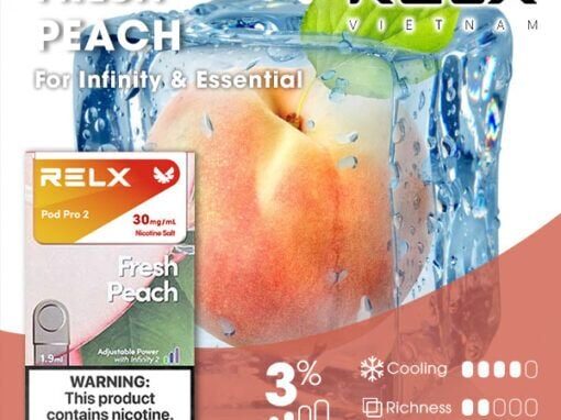 RELX電子煙彈-Relx infinity悅刻電子煙蜜桃口味