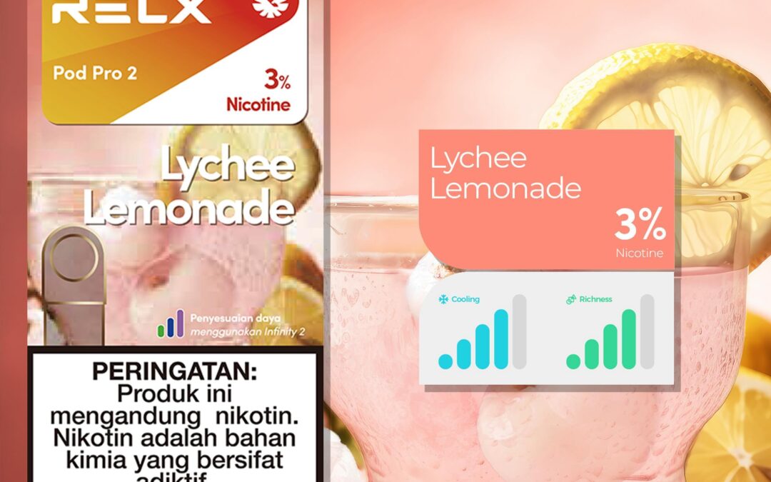 RELX電子煙彈-Relx infinity悅刻電子煙荔枝檸檬水口味