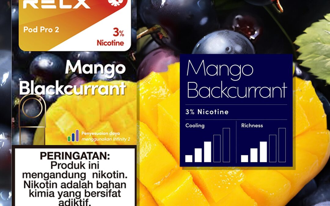 RELX電子煙彈-Relx infinity悅刻電子煙芒果黑加侖口味